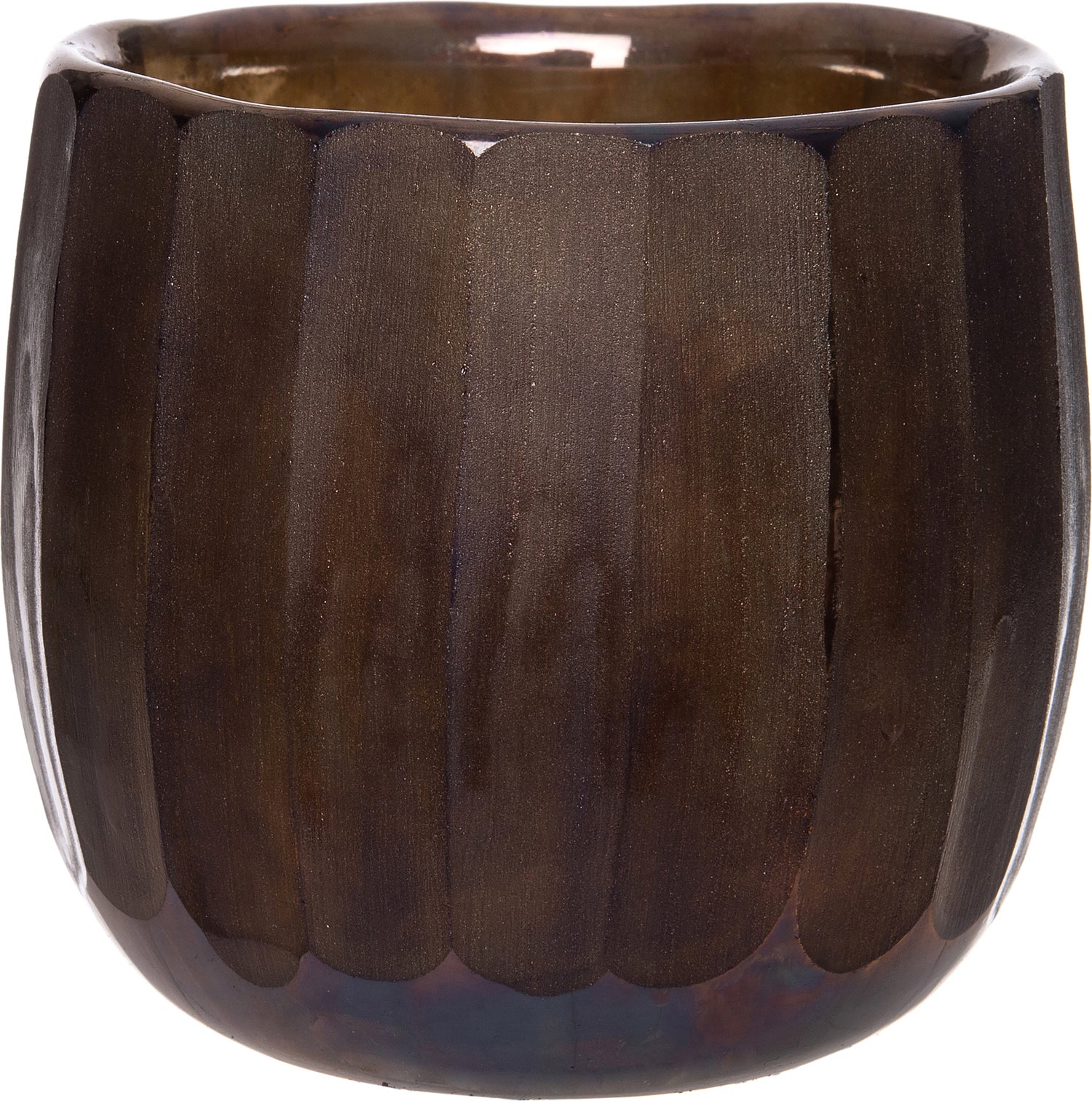 Intratuin waxinelichthouder Cafu bruin D 15 H 16 cm