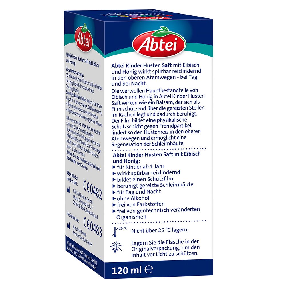 Abtei Kinder Husten Saft Erdbeere