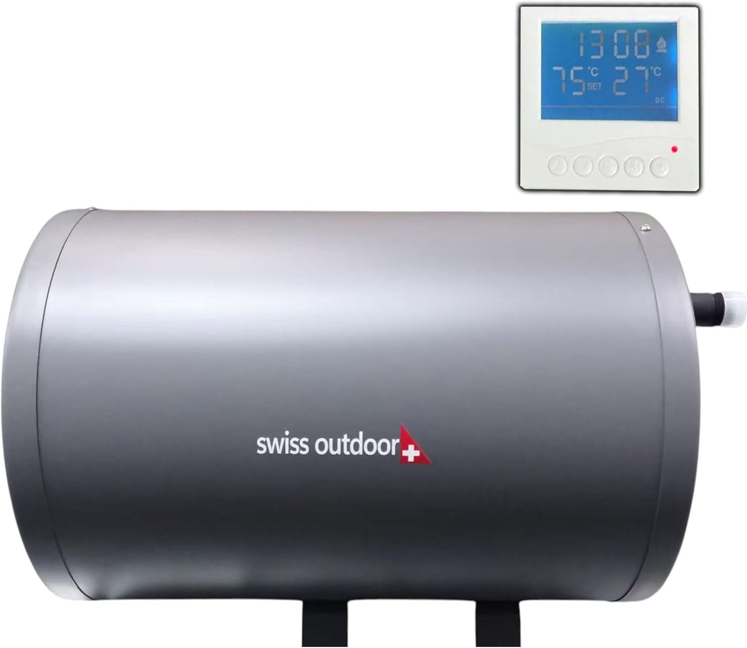 Swiss Outdoor S.O. Camper Warmwasserboiler 6 Liter 12V 200W mit LCD Display Bedienelement Wohnwagen Wohnmobil Boiler Wasserversorgung Wasserboiler Warmwasser