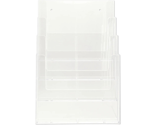 Brochurehouder voor DIN A4 brochures met 4 lagen 17,5x24 cm