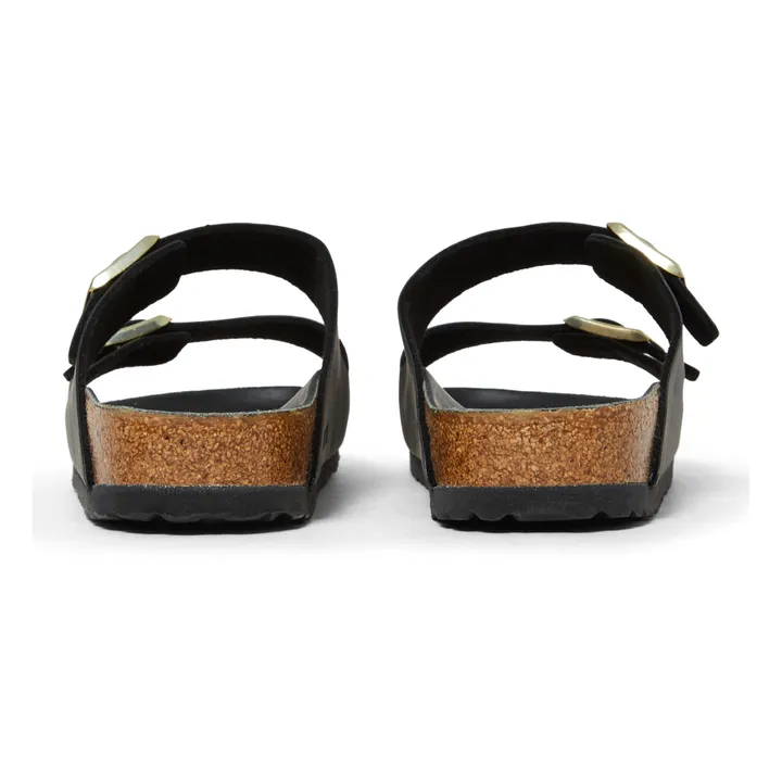 BIRKENSTOCK Sandales Arizona Birko Flor Boucle Dorée - Collection Adulte  | Noir