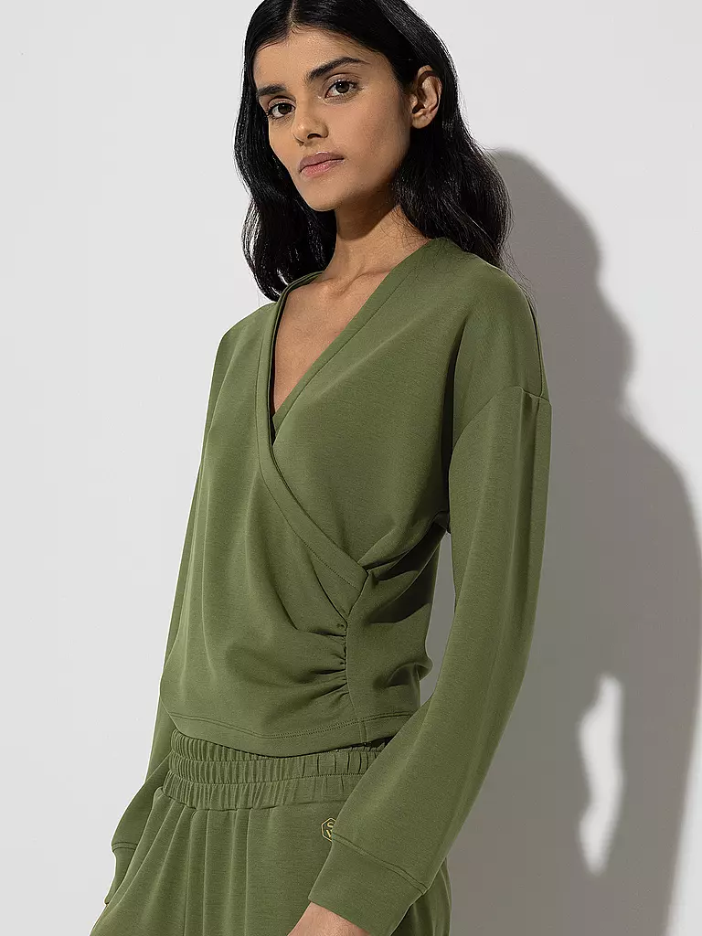 MEY Loungewear Shirt SMOOTH dunkelgrün