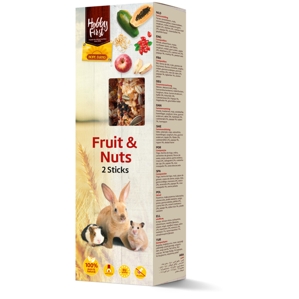 HobbyFirst Hope Farms Sticks Small Animals Fruit & Nuts180 gr