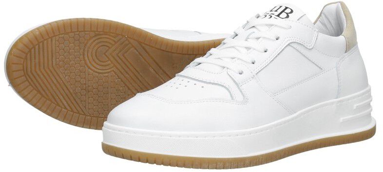 Sub55 Veterschoenen Laag wit