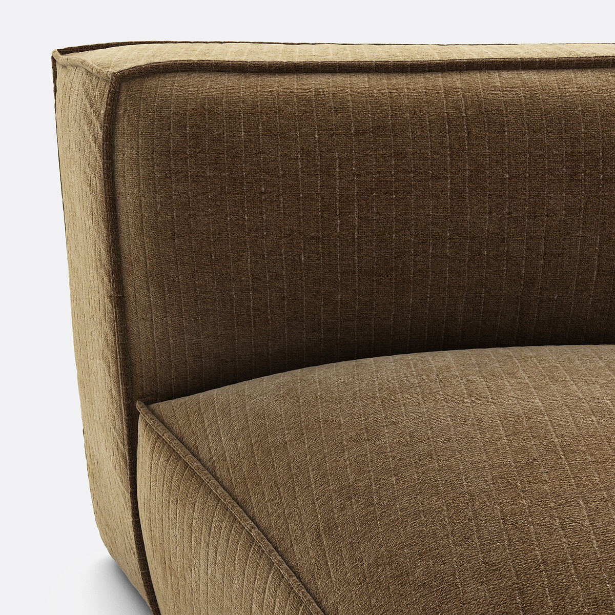 LA REDOUTE INTERIEURS<br>Canto modular aberto, veludo vintage Seven