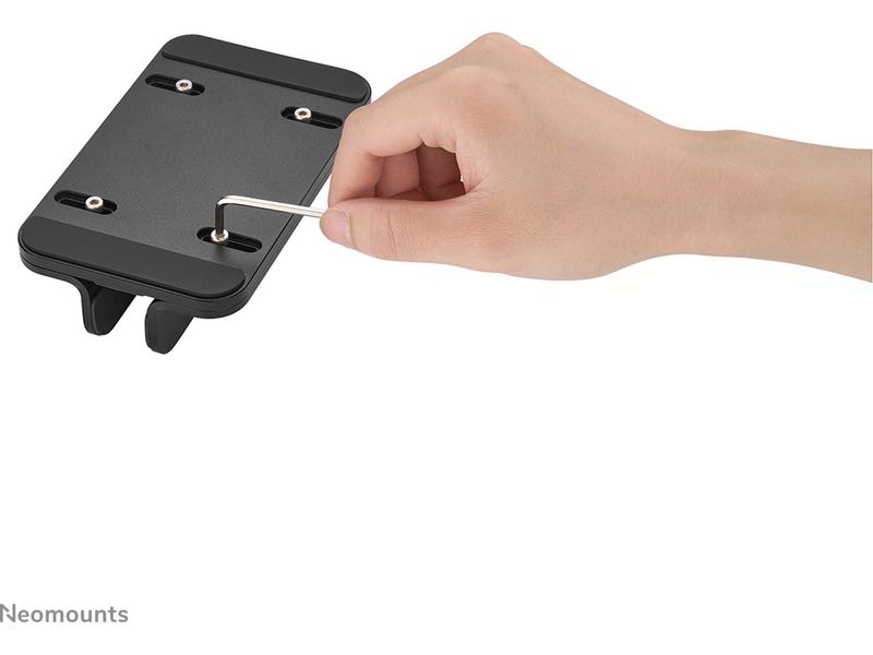 NEOMOUNTS Notebookständer NSLS300BLACK bis 5 kg – Schwarz Vertikaler Laptop-Ständer Schwarz