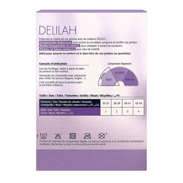Delilah 70D chaussettes de maintien noir T3