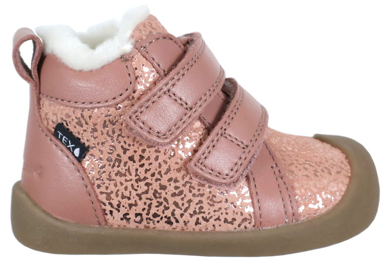 BUNDGAARD BLOOM METALLIC VINTERSTØVLE I ROSA GLAT SKIND