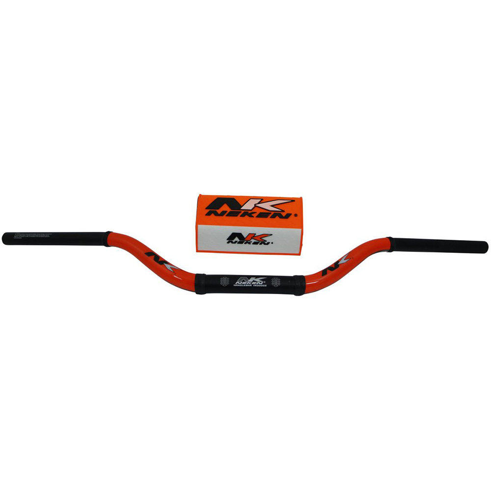 Neken - Guidon CR High - diamètre variable design conique Orange fluo