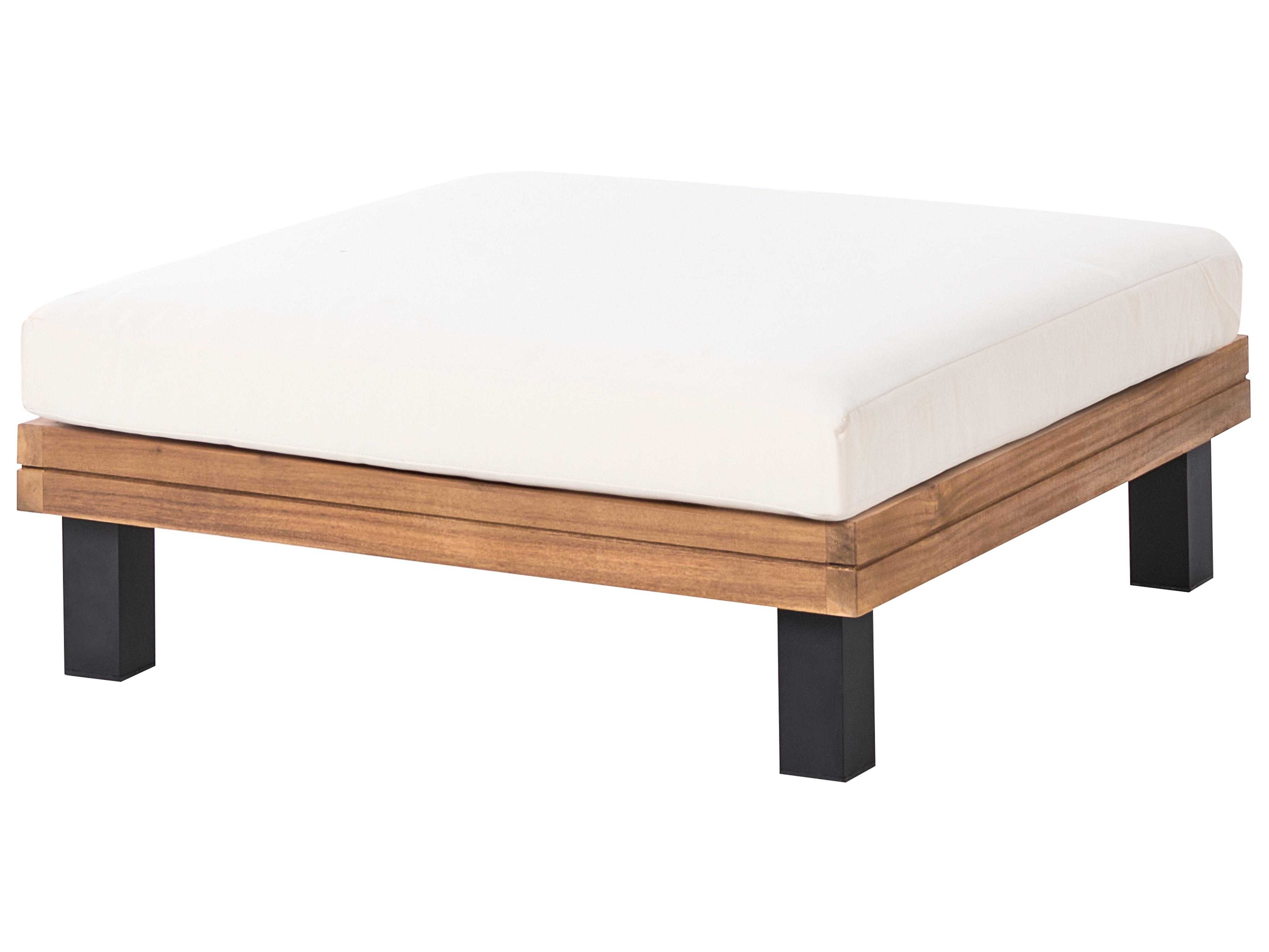 Tuin hoekloungeset met tafel 5-zits FRAZZANO Gecertificeerd acaciahout Gebroken wit