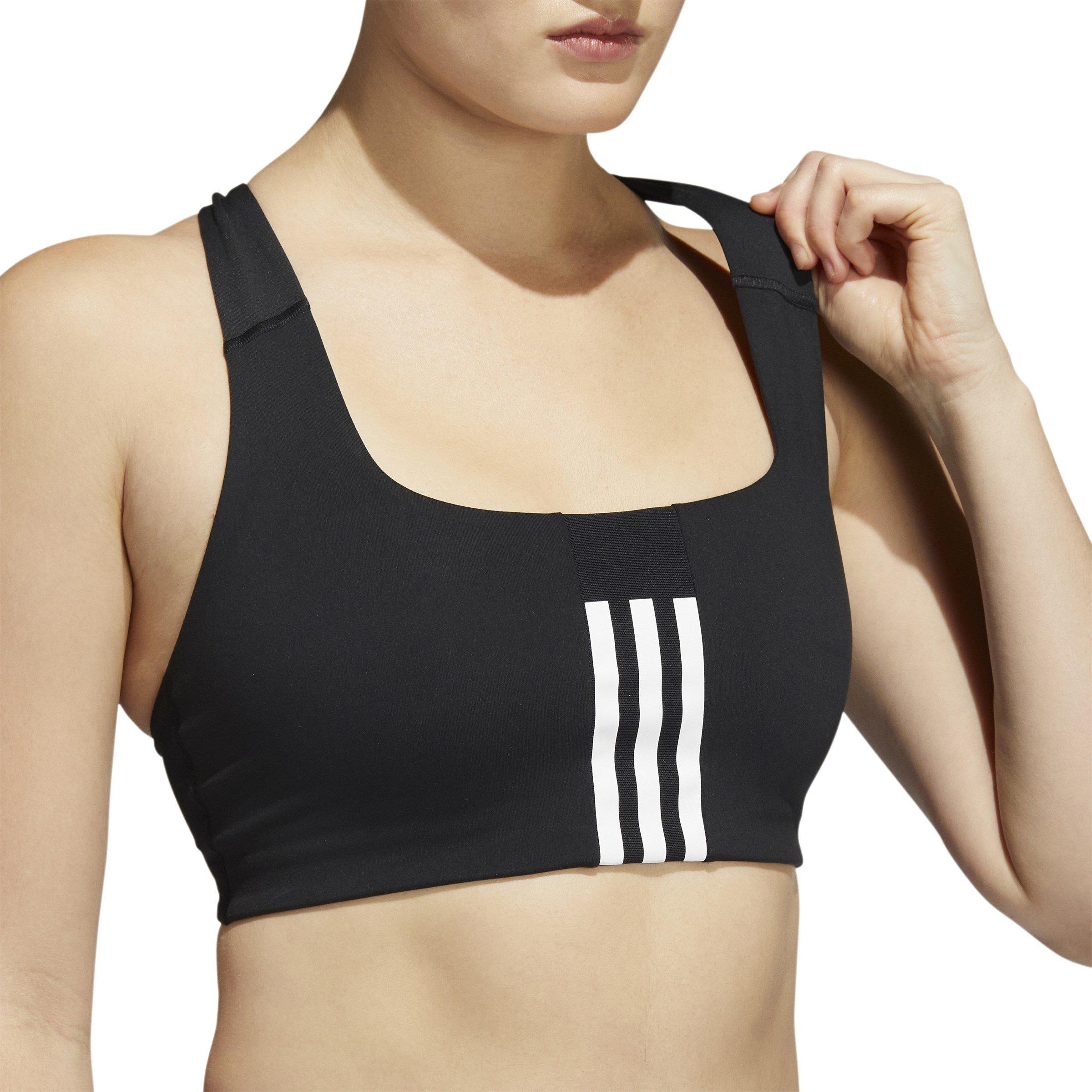 adidas Three Stripe Sports Bra Womens