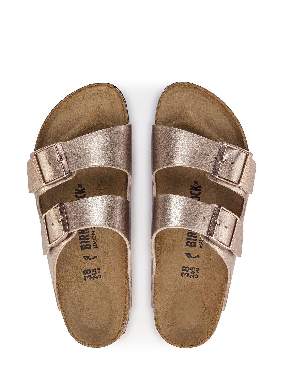 birkenstock Mules Femme Arizona Bf Copper Metalic