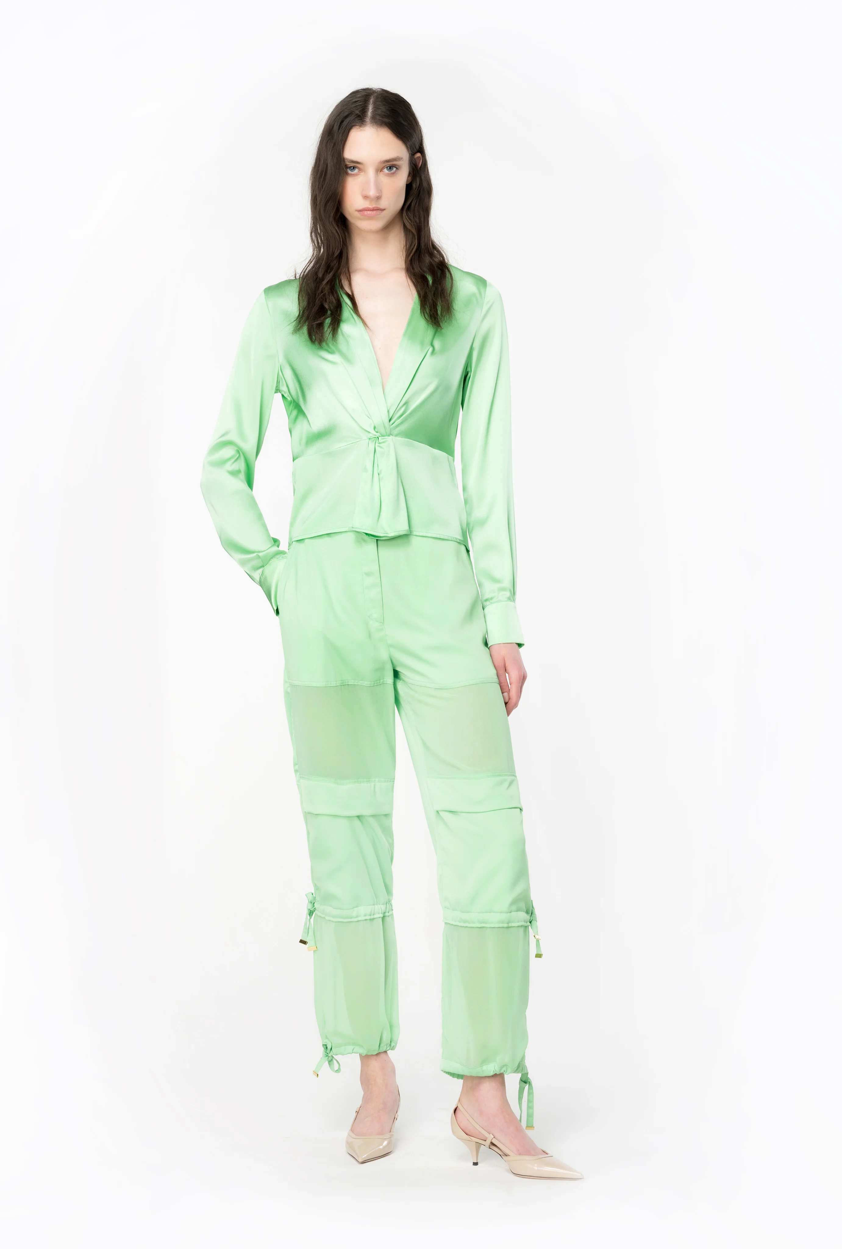 Blouse à manches longues | Vert
