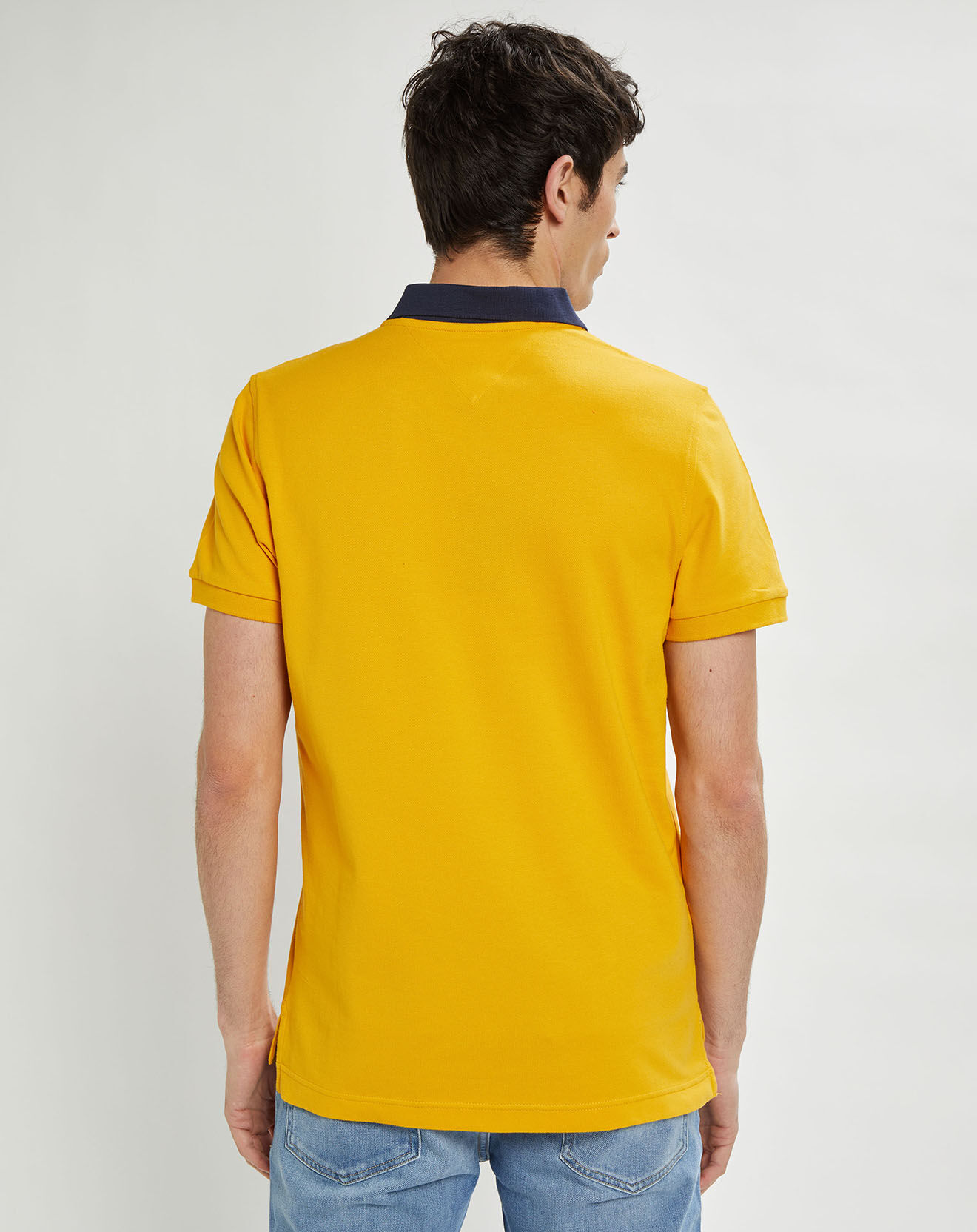 Tommy Jeans Polo Reg Chest Flag jaune