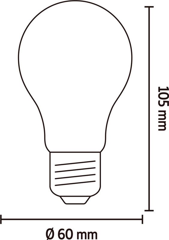 Calex Filament LED Lamp - E27 - A60 Lichtbron Goud - 4.5W - Dimbaar