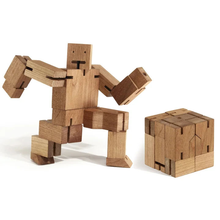 Areaware - Cubebot, klein, rot multi