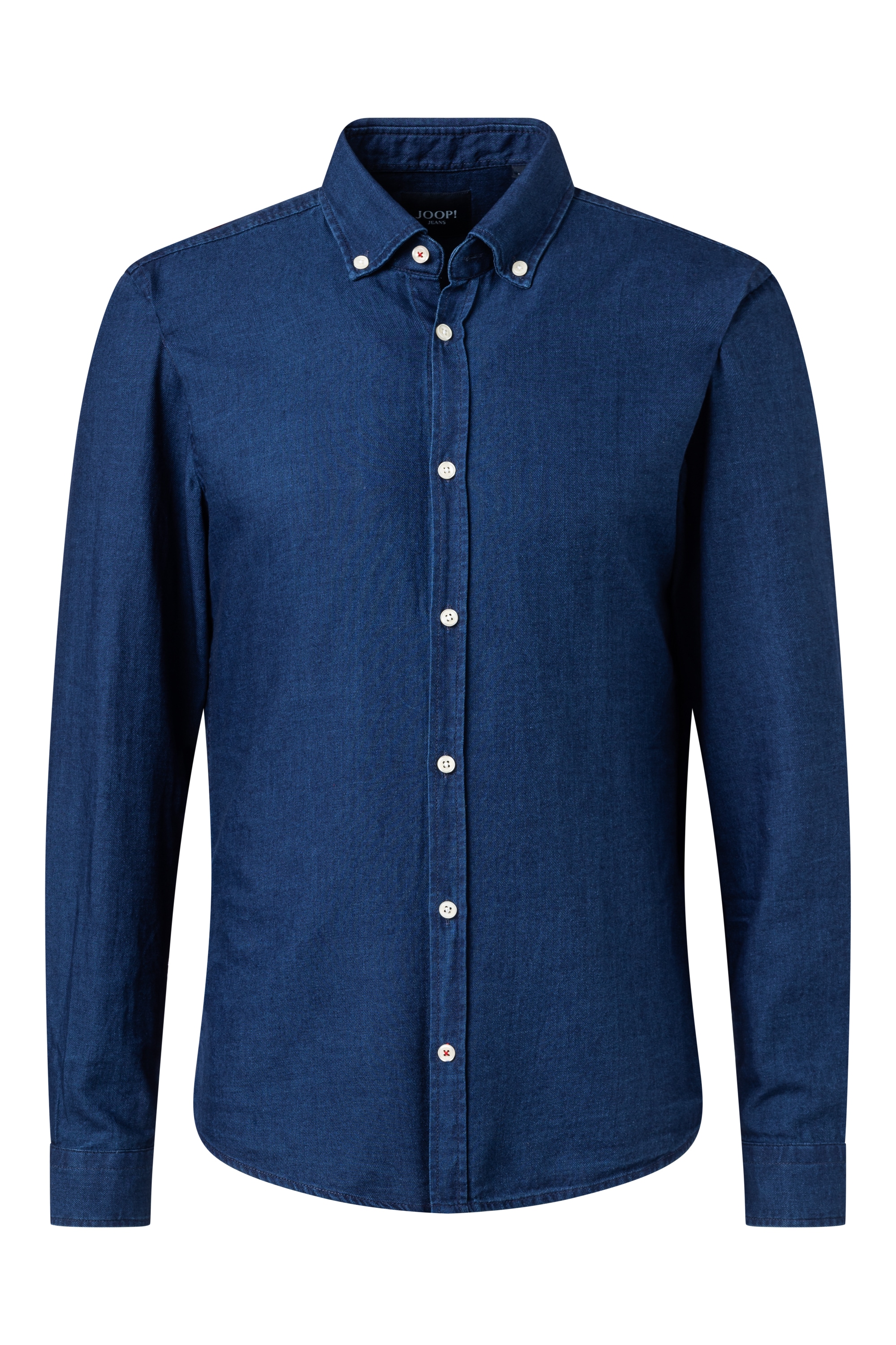Joop Jeans Jeanshemd »Heli3-W«, Logostickerei, Slim Fit