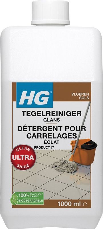 HG - Tegelreiniger Glans - Vloerreiniger - 1 Liter - Fris Ruikend