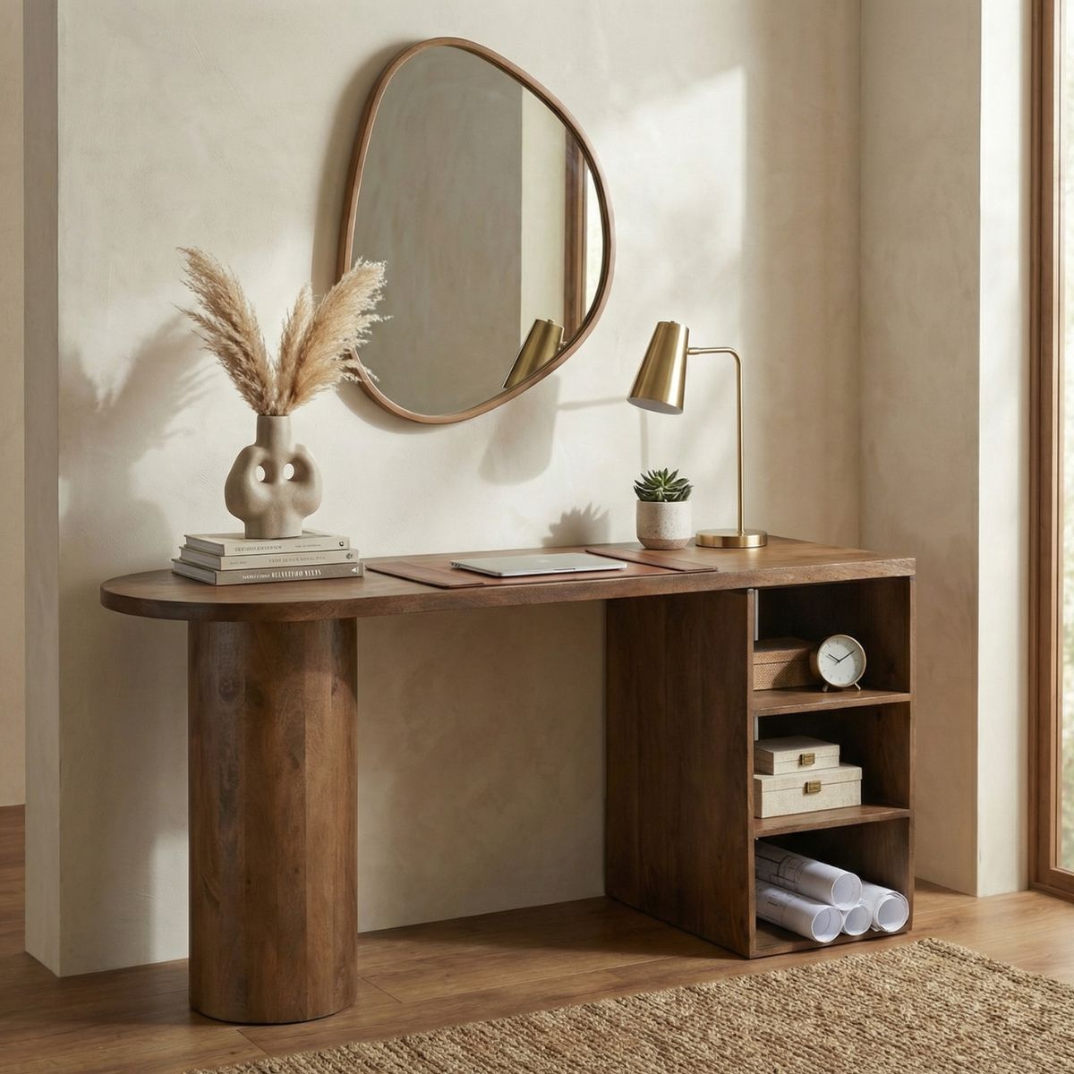 DÃJA Living - Bureau Donkerbruin Hout - 180x60x76cm - Marbella