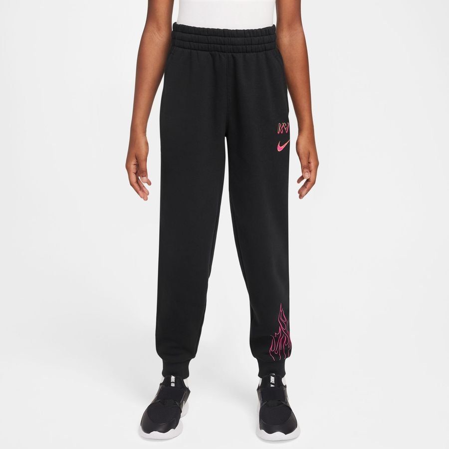 Nike Bas de Survêtement Club Fleece Mbappé Personal Edition - Noir/Rose/Doré Enfant