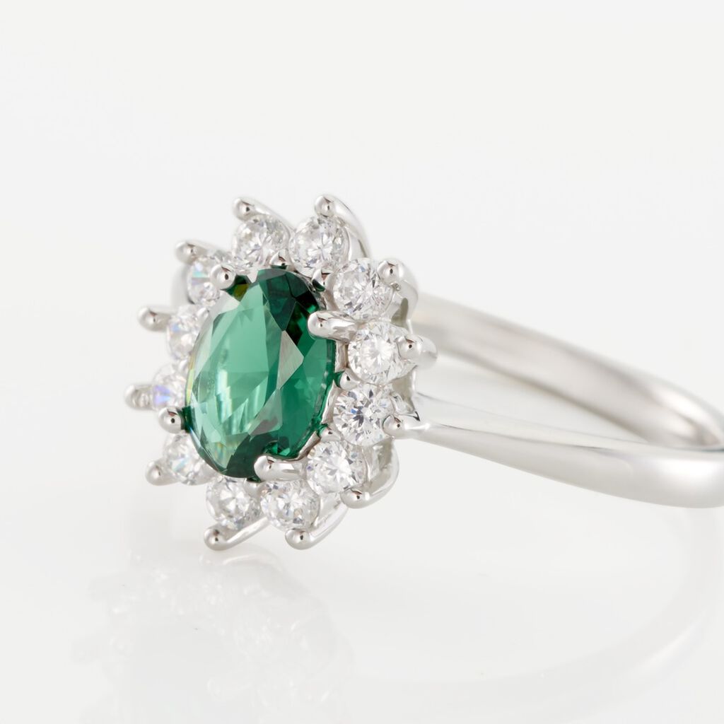 Bague Perez Argent Blanc Oxyde De Zirconium