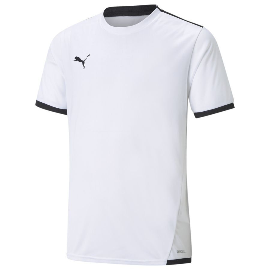 PUMA Maillot teamLIGA - Blanc/Noir Enfant