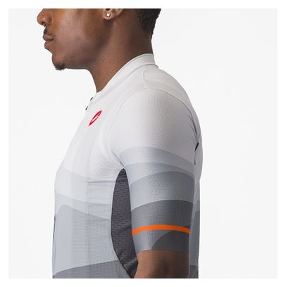 Maillot Manches Courtes Castelli Orizzonte Gris