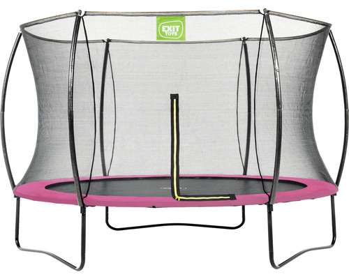EXIT Silhouette trampoline met veiligheidsnet Ø 305 cm roze