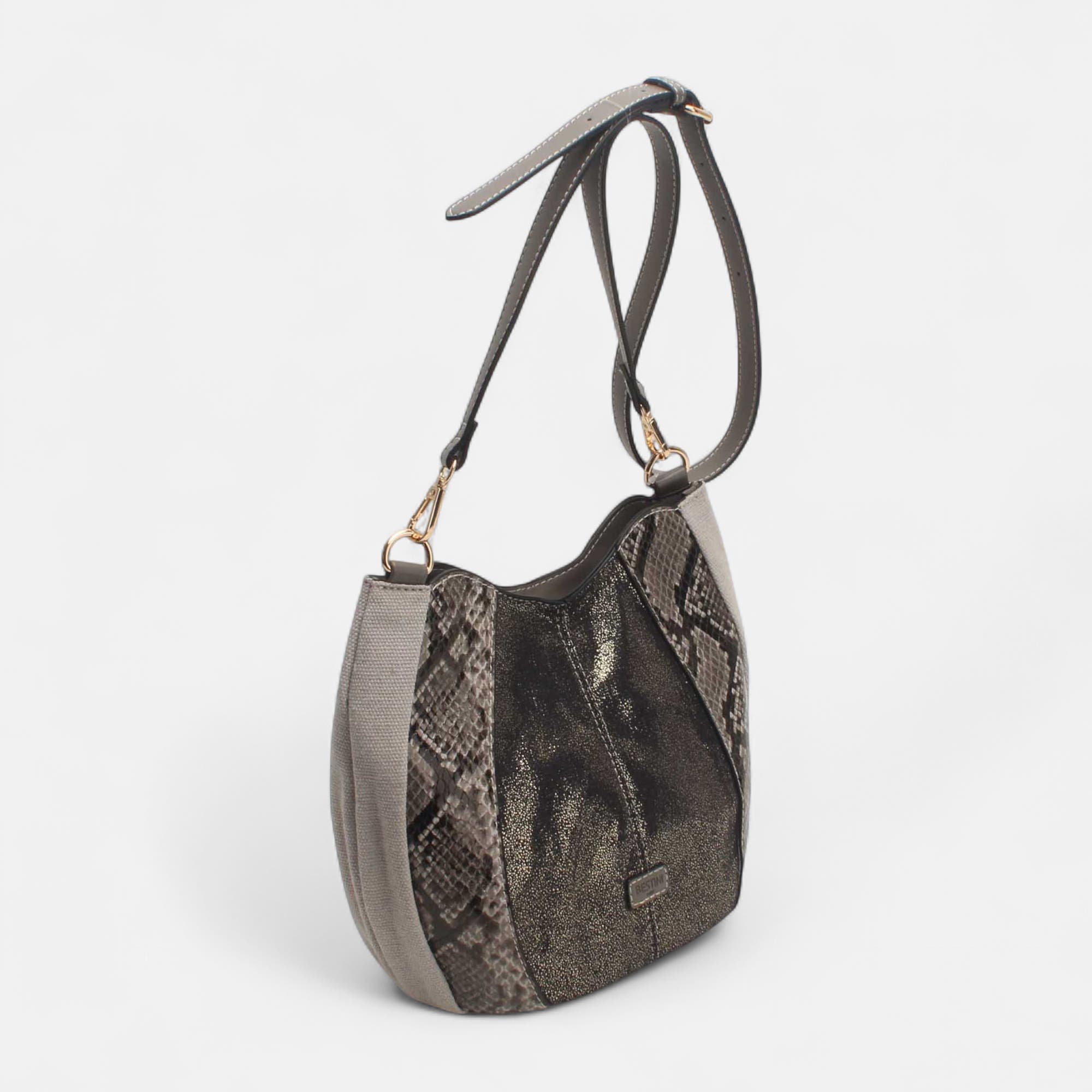 Sac bandoulière gris