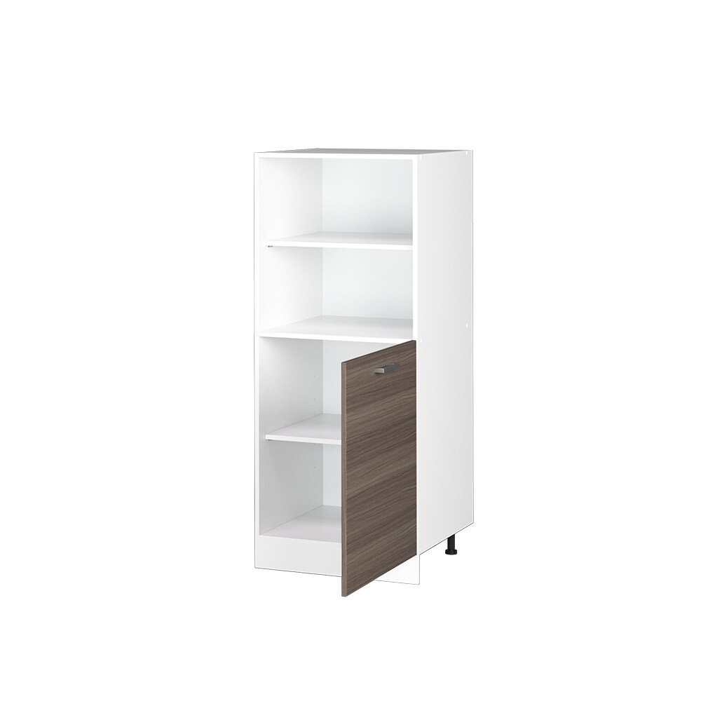 Vicco Backofenumbauschrank Küchenschrank Küchenzeile R-Line 60 cm Weiß Edelgrau kleine Tür