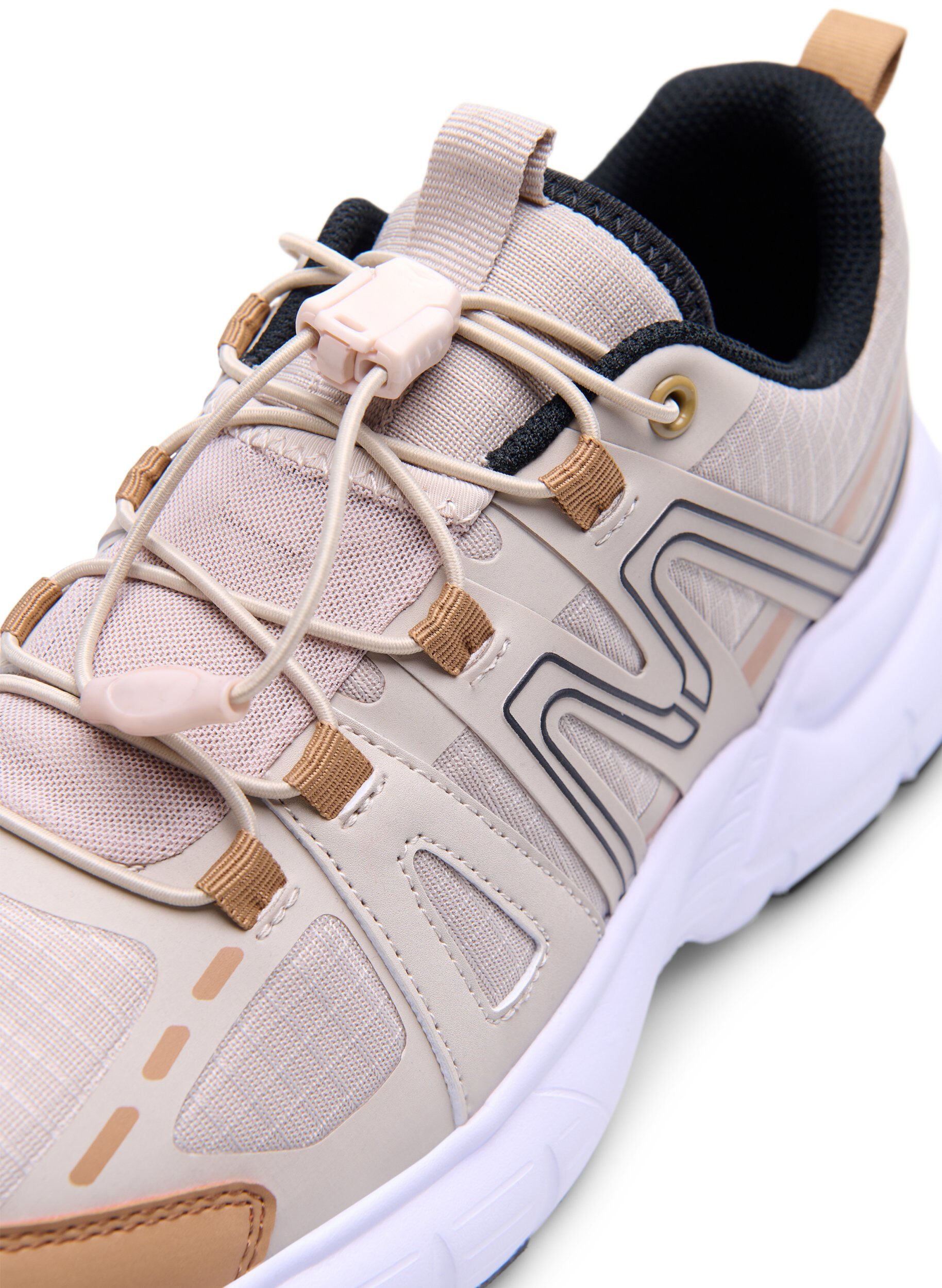 Wide fit - Sneakers med elastiske snørebånd