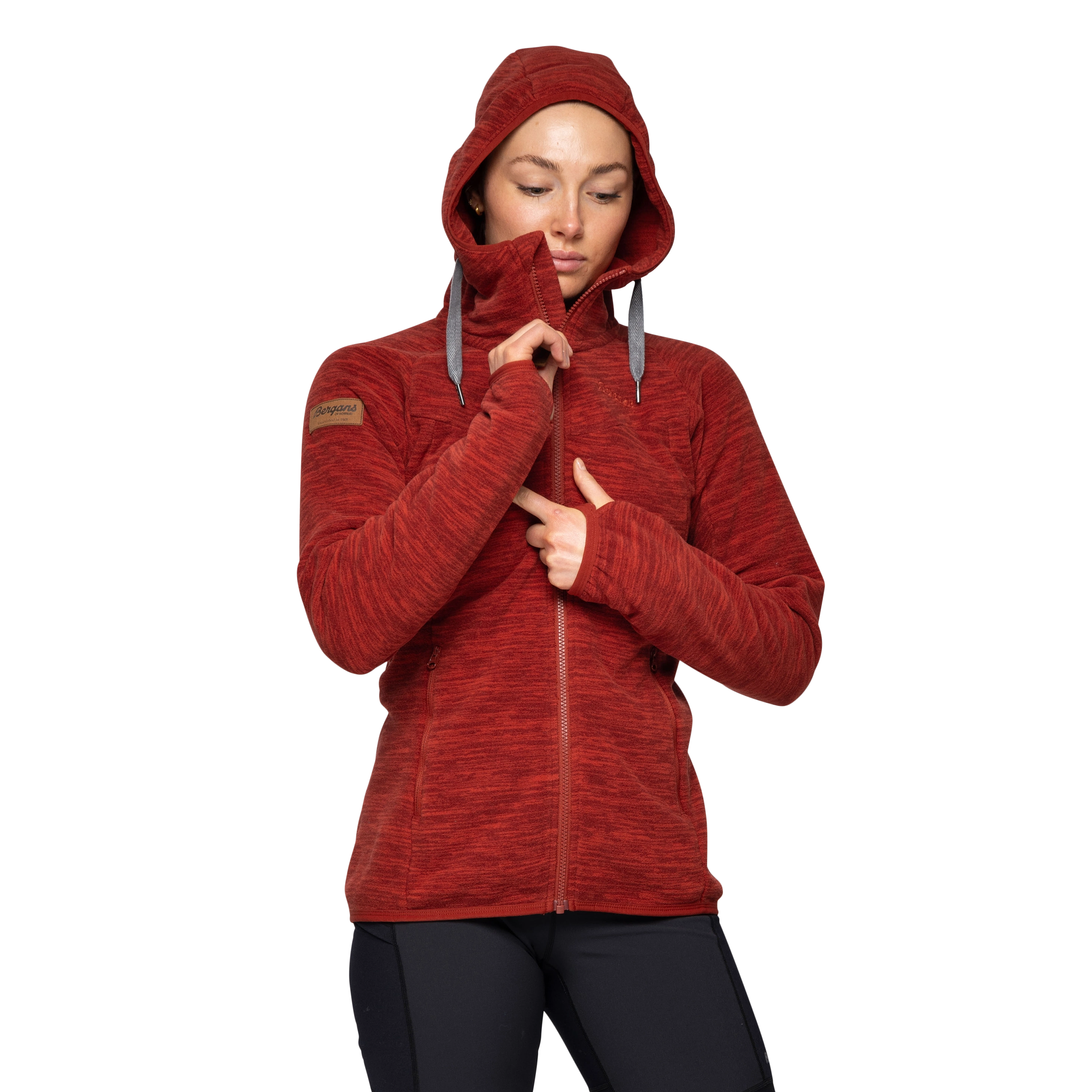 Hareid Fleece W Jacket Chianti Red