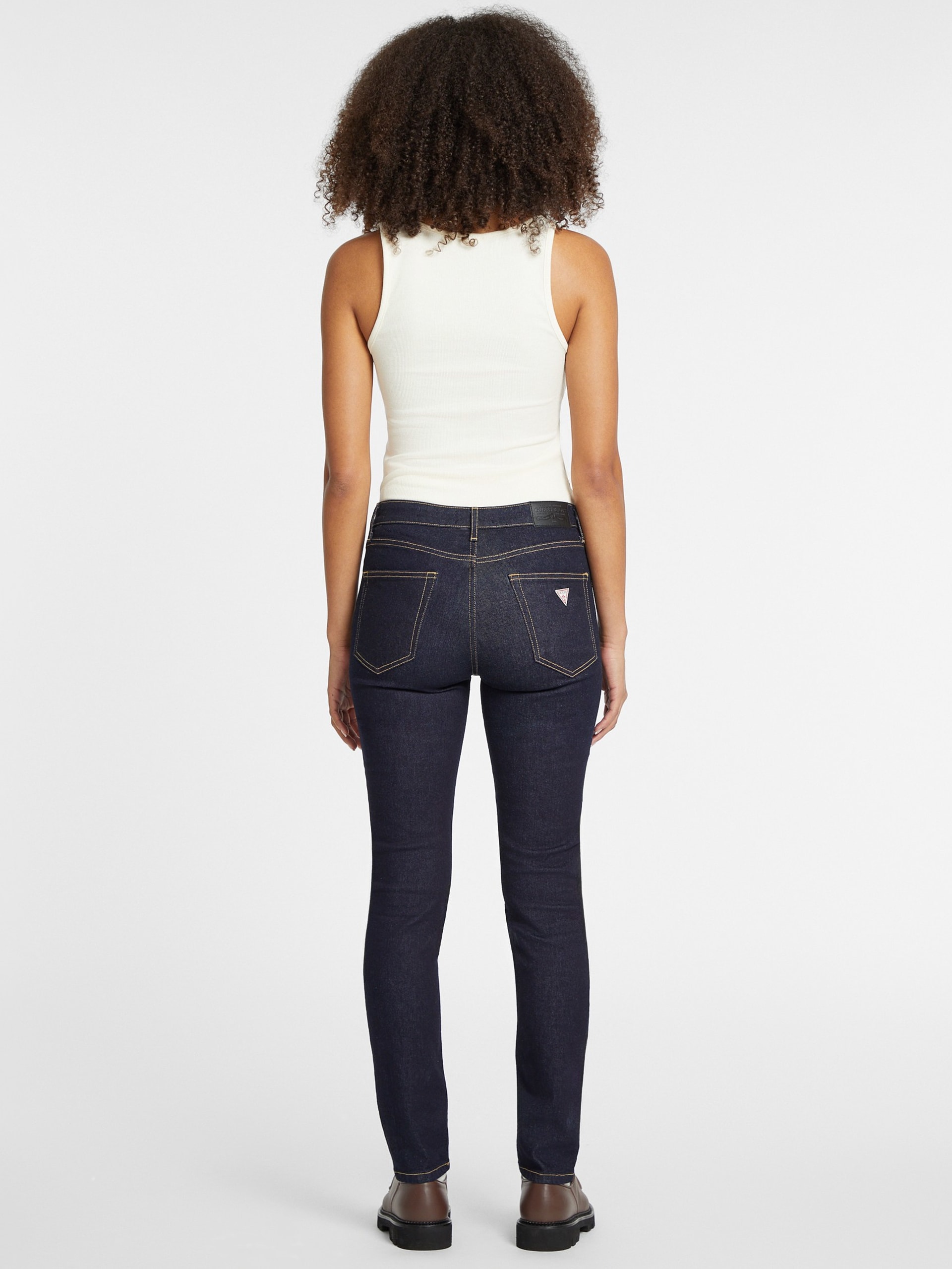 Calça jeans skinny de cintura alta G05