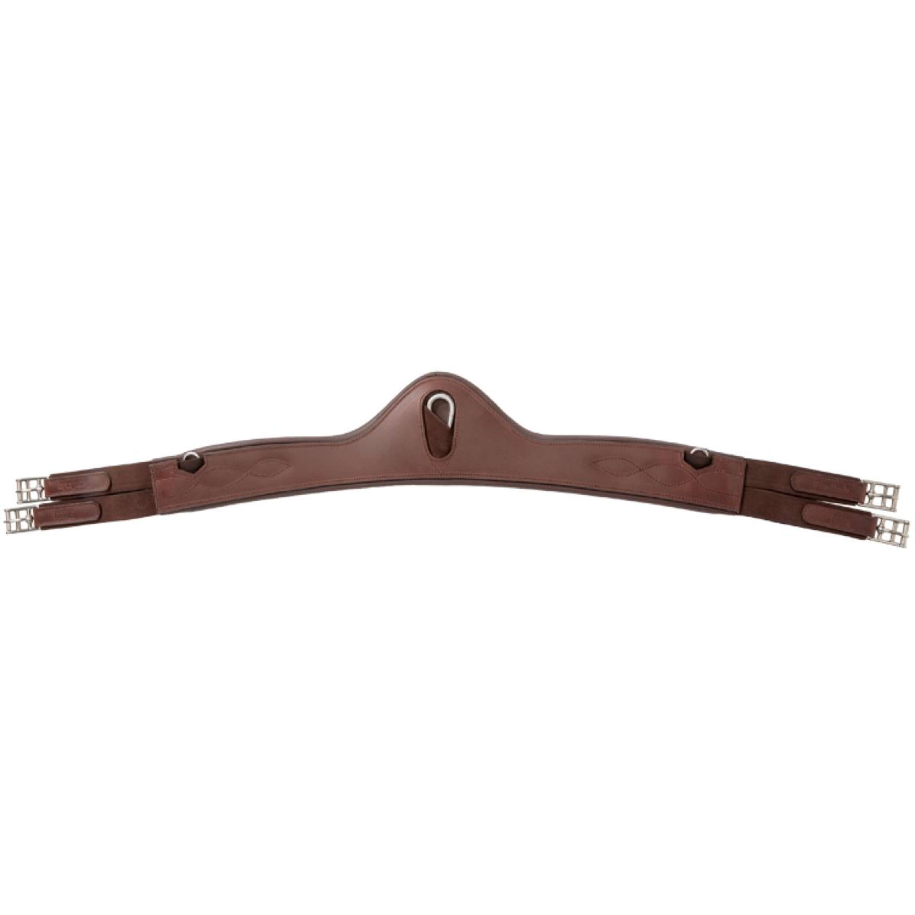 Kavalkade Dressuursingel Atlas Oiled Leather met Elastiek Bruin