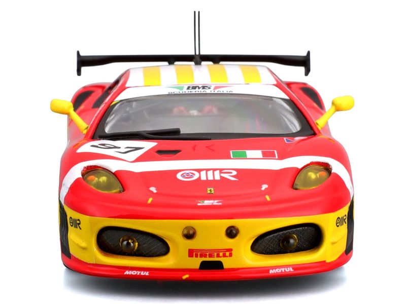 BBurago Ferrari Racing F430 GT2 2008 Rot 1:43 Sammlermodell im Massstab 1:43