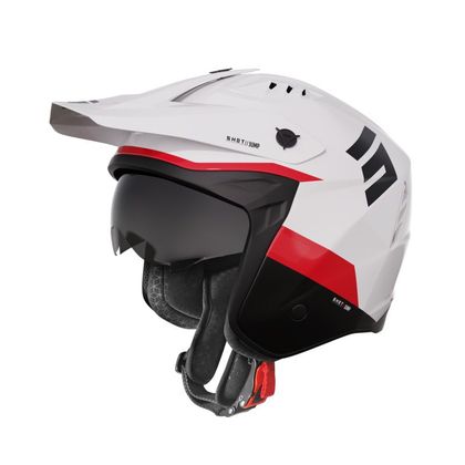 Casque trial Shot JUMP - TRICKS 2023 - Blanc / Rouge