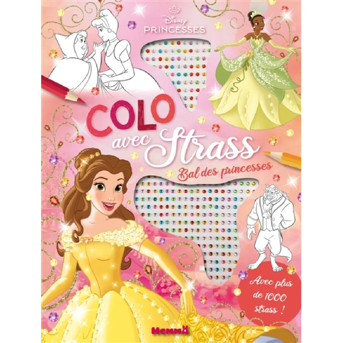 Disney Princesses : Colo avec strass : Bal des princesses