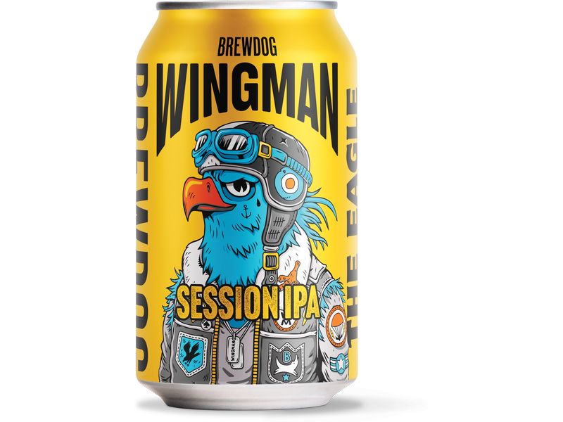 BrewDog Bier Wingman 4 x 0.33 l Fruchtig-herbes Session IPA aus Schottland