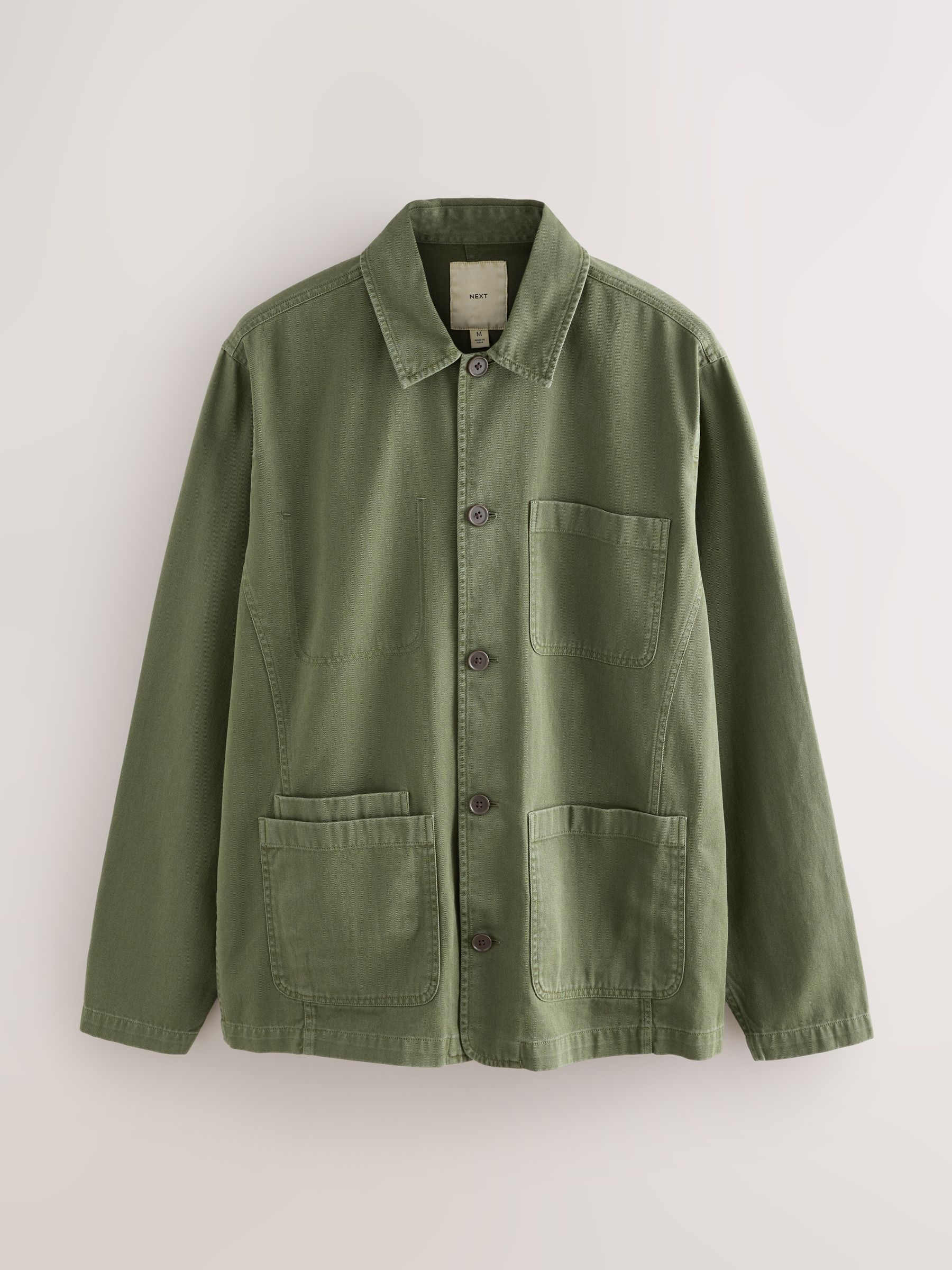 Groen - Chore Twill Shacket Overshirt