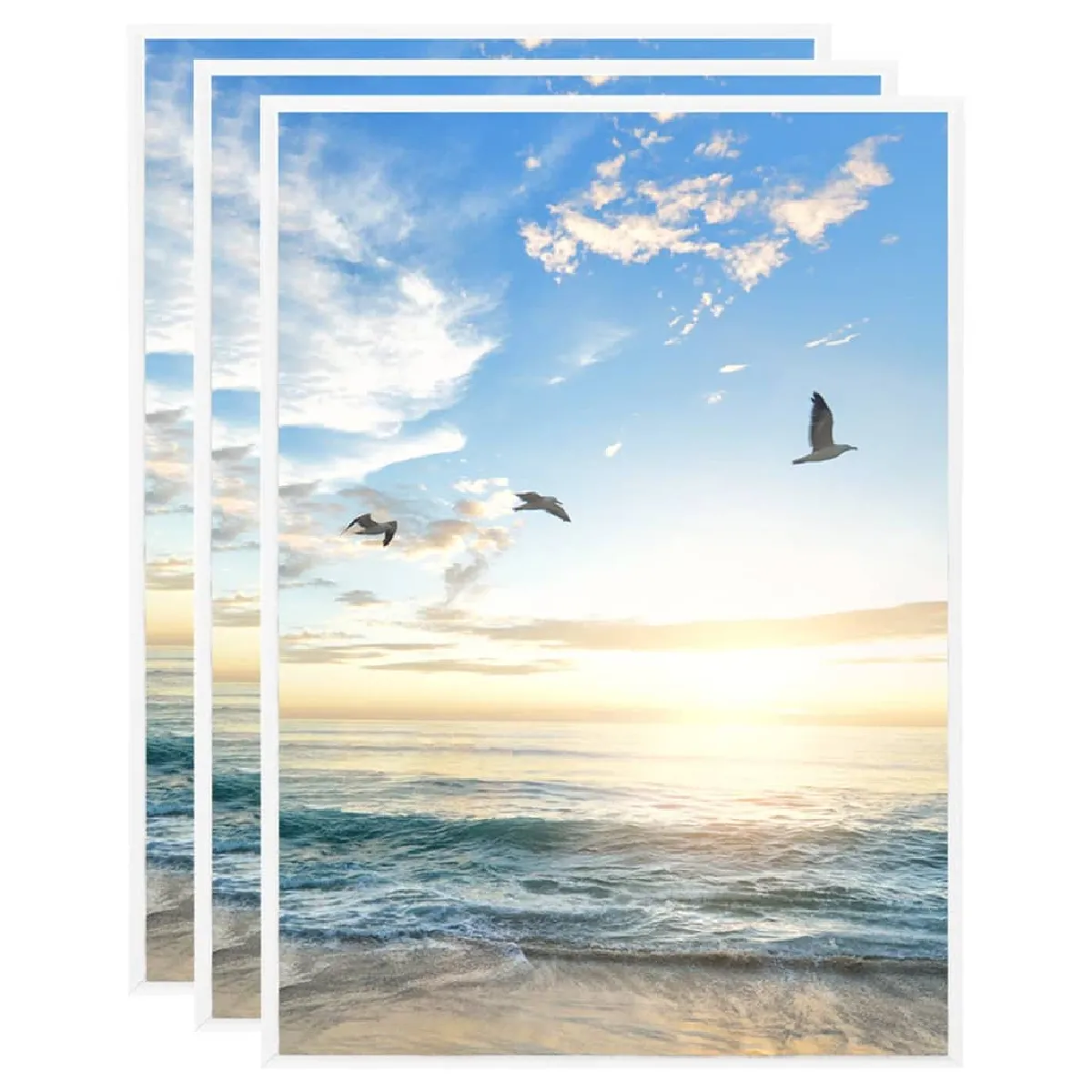 vidaXL Collage Blanc