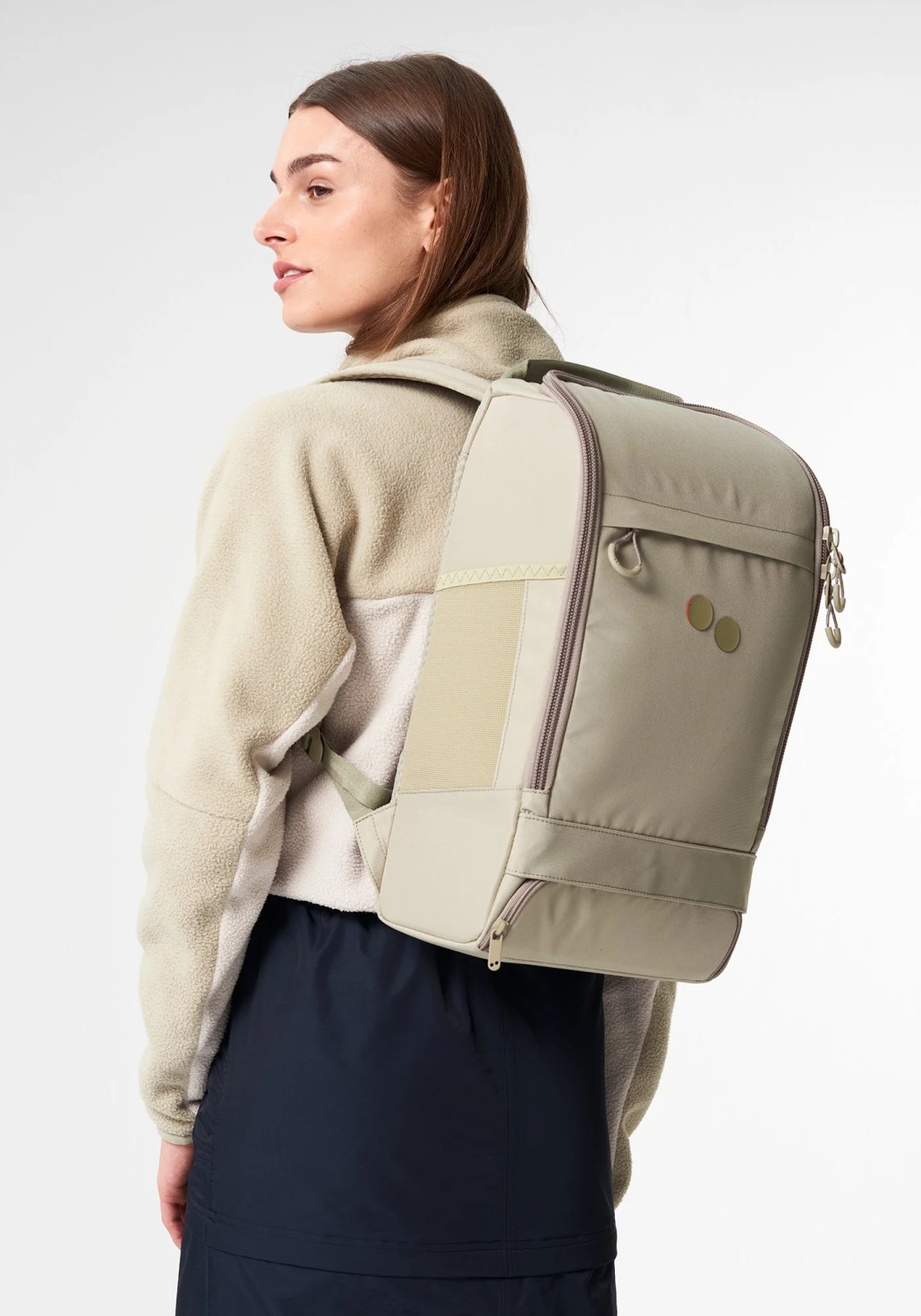 Pinqponq Rucksack Cubik Medium Backpack Reed Olive