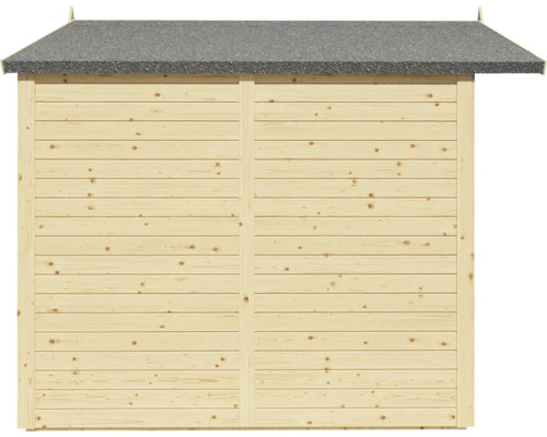 Bertilo Melrose tuinhuis met vloer, 214 x 246 cm, natuurlijke afwerking