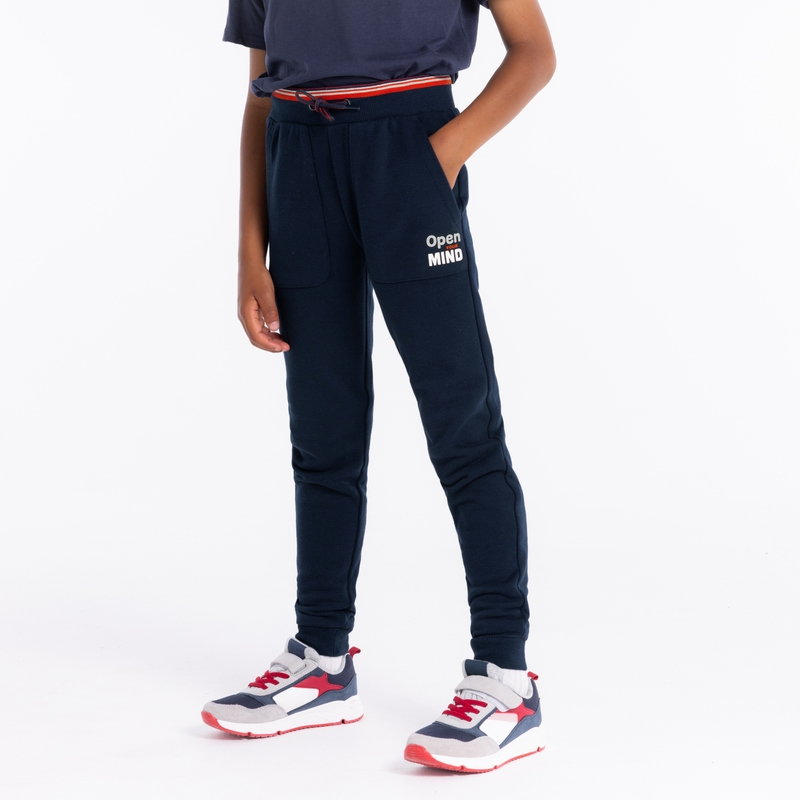 Pantalon de jogging en molleton bleu garçon