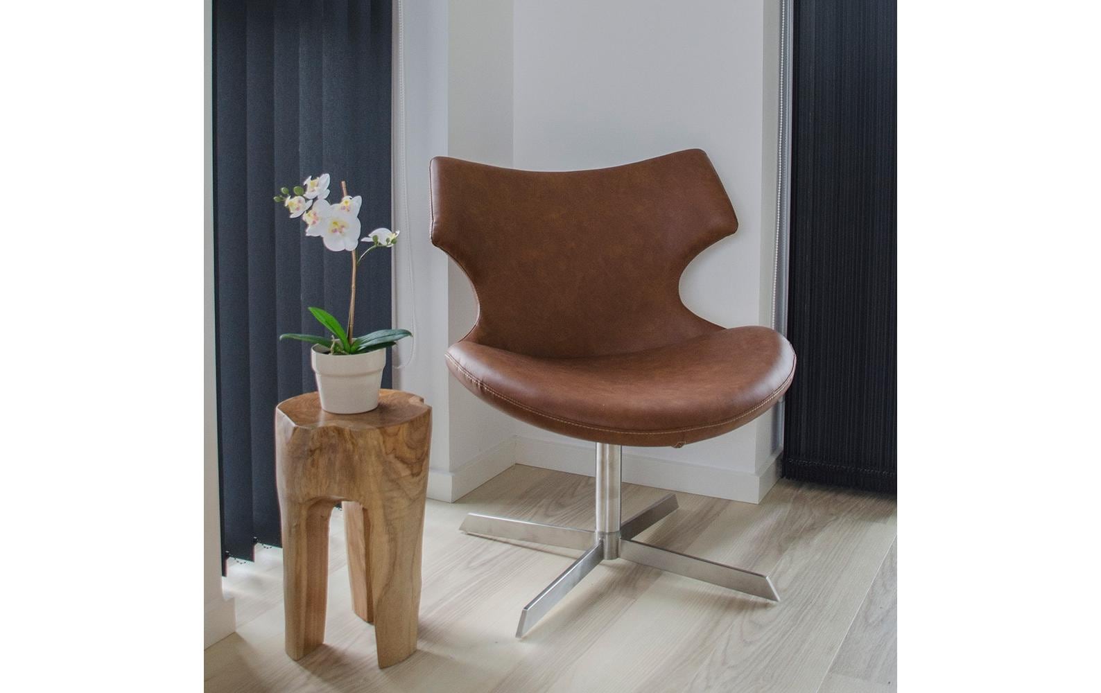 Hocker Rose 40 x 26 cm, NatureSitzhocker aus Teakholz