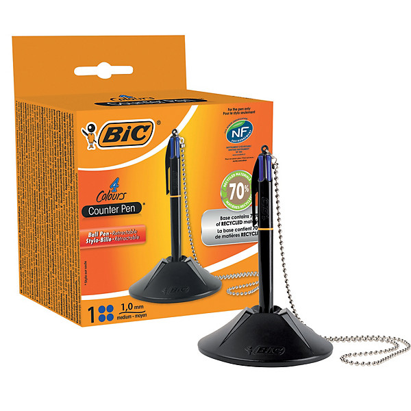 Stylo sur socle BIC encre bleue