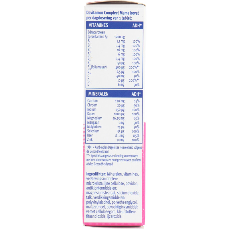 Davitamon Compleet zwanger multivitamine tabletten