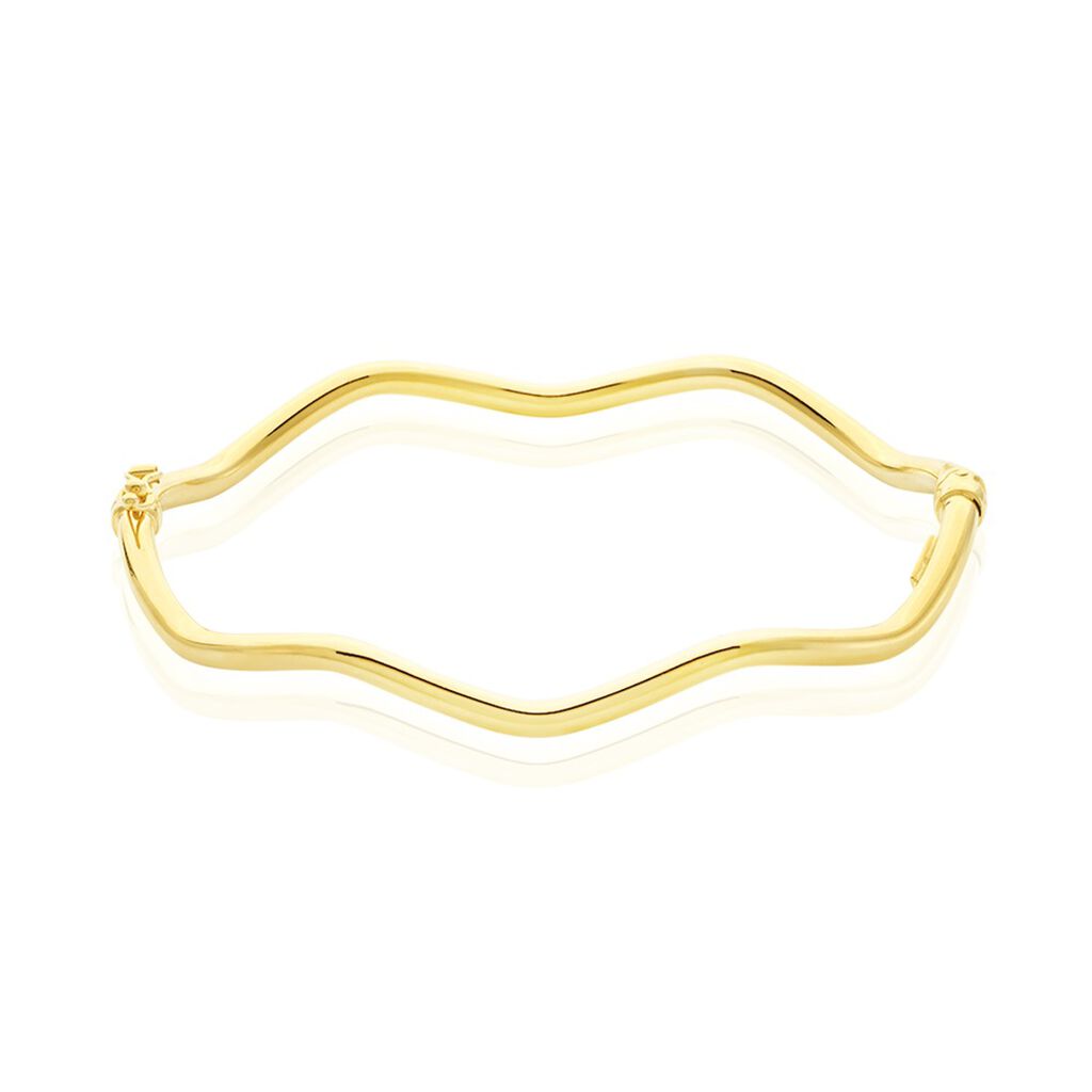 Bracelet Jonc Jennie Ondule Or Jaune