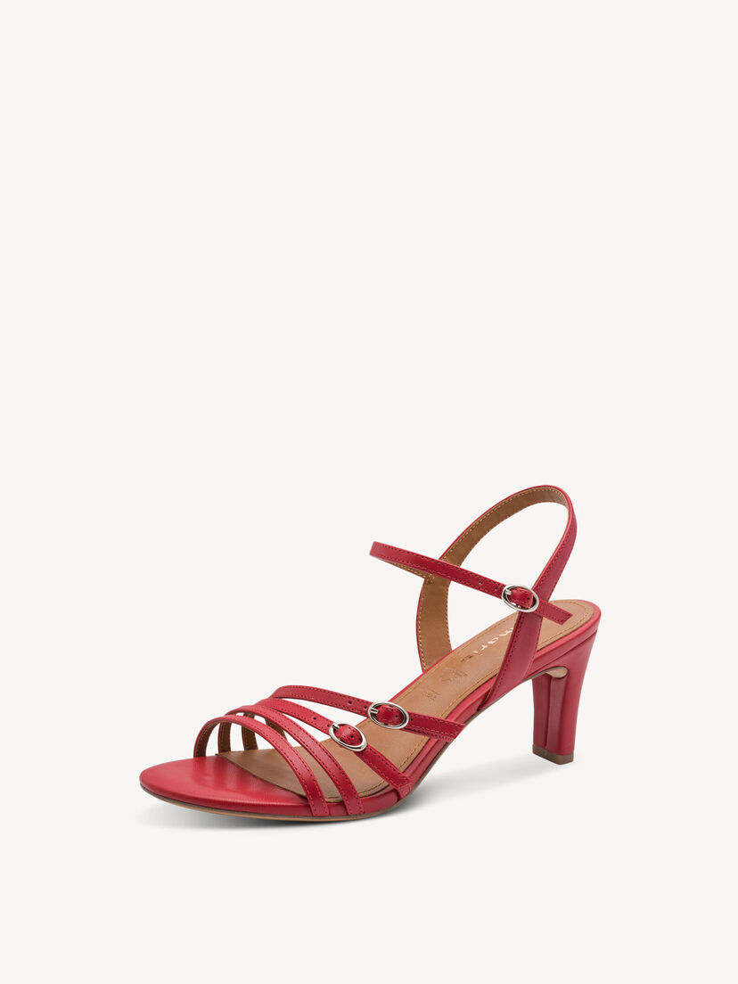 Leren Sandaaltje - rood
