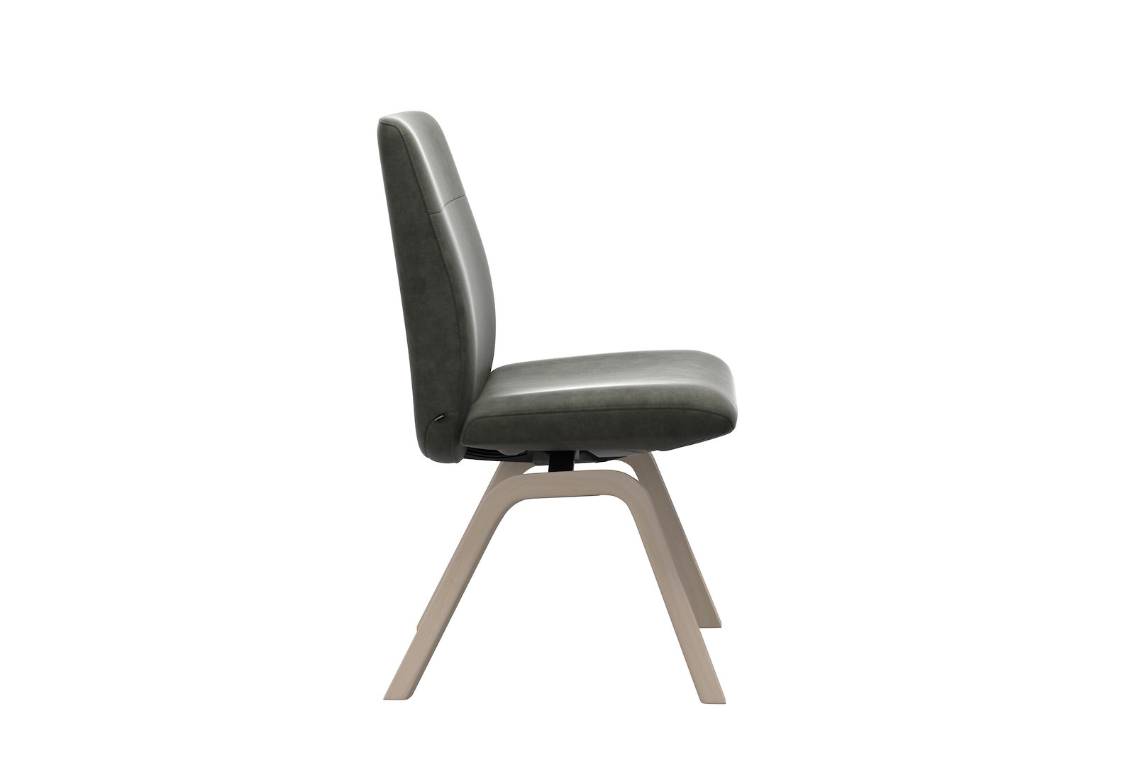 Chilli spisestol Tekstil Magnolia 90 Green med hvitlasert understell