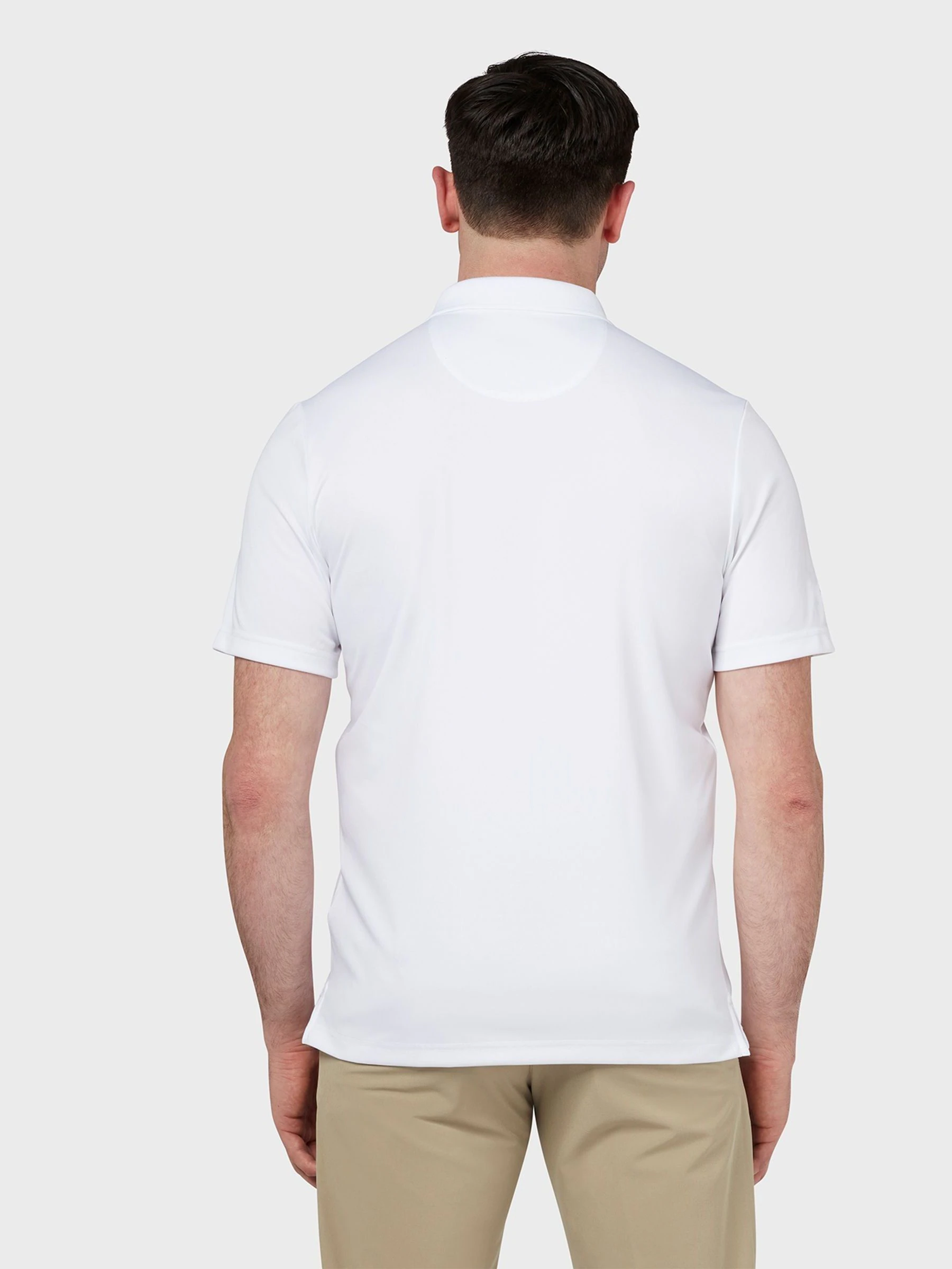 Callaway Apparel wit Tournament poloshirt met logo op de linkerborst